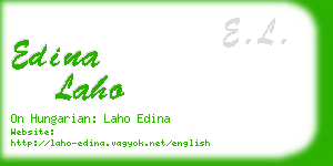 edina laho business card